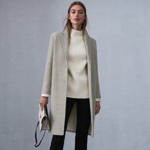 NWT Reiss Bentley Checkered Overcoat